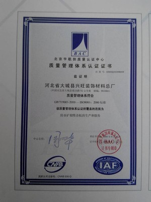 构建装饰材料质量信任的基石 深入解读质量管理体系认证书
